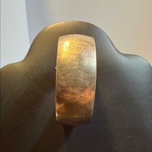 Engraved Vintage 925 Sterling Silver Cuff Bangle bracelet